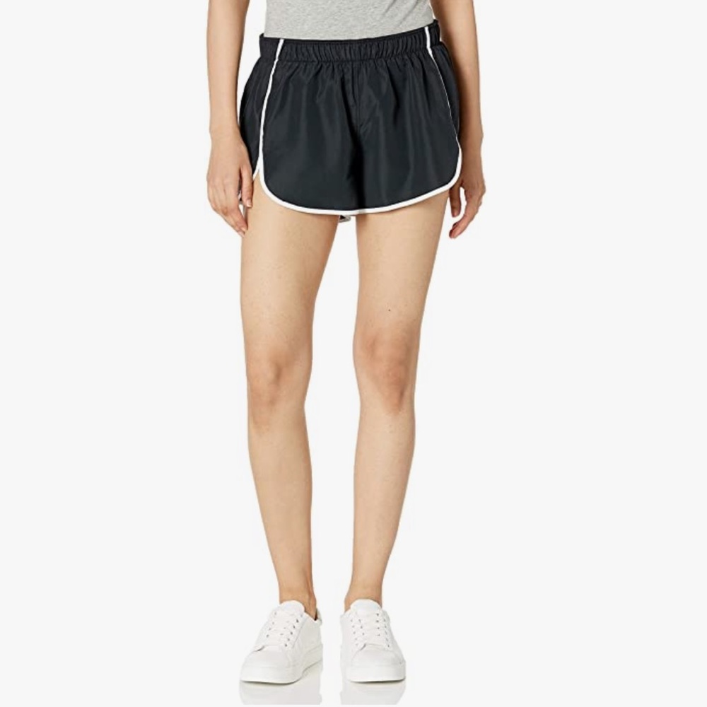 Hanes Black and White Running Shorts